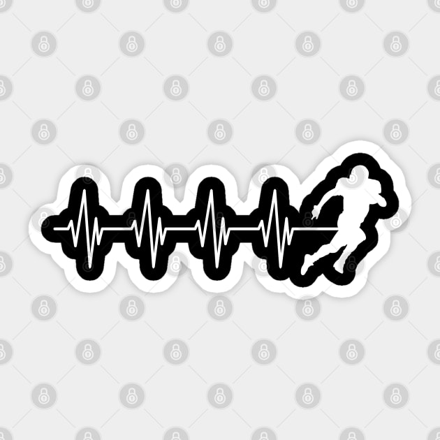 Football Heartbeat Sticker by KC Happy Shop